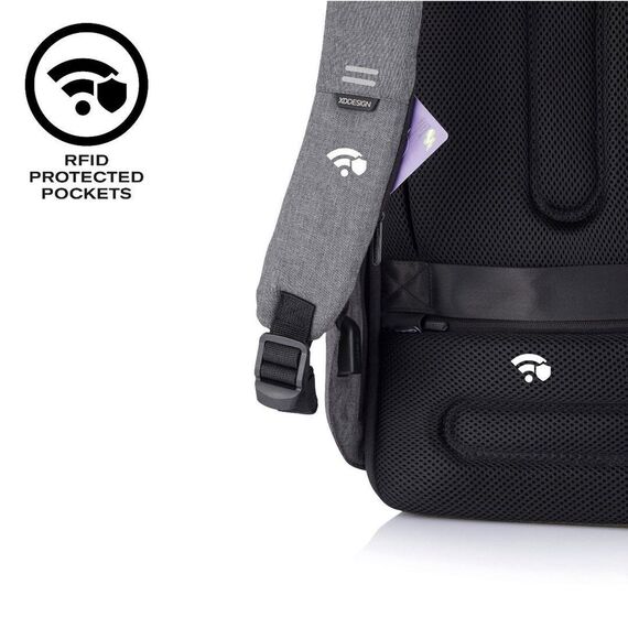 XD DESIGN ANTI-THEFT BACKPACK BOBBY HERO REGULAR GREY P/N: P705.292 Σακίδια Πλάτης Βαλίτσες & Τσάντες