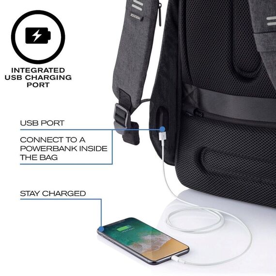 XD DESIGN ANTI-THEFT BACKPACK BOBBY HERO SMALL BLACK P/N: P705.701 Σακίδια Πλάτης Βαλίτσες & Τσάντες