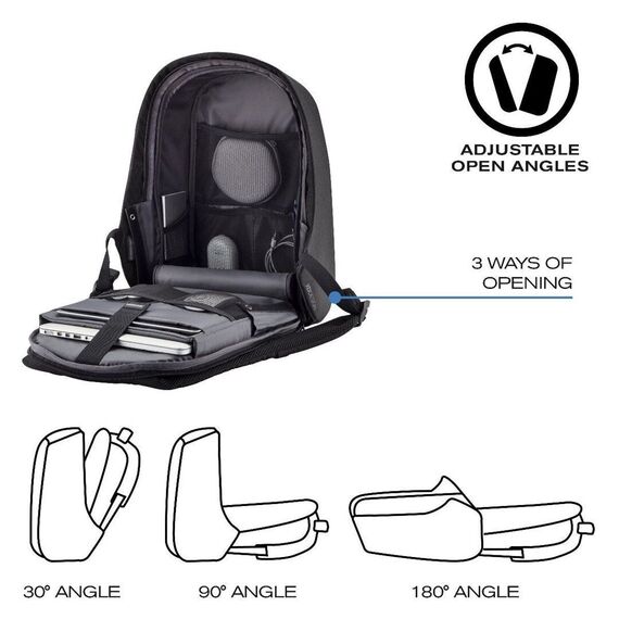 XD DESIGN ANTI-THEFT BACKPACK BOBBY HERO SMALL BLACK P/N: P705.701 Σακίδια Πλάτης Βαλίτσες & Τσάντες