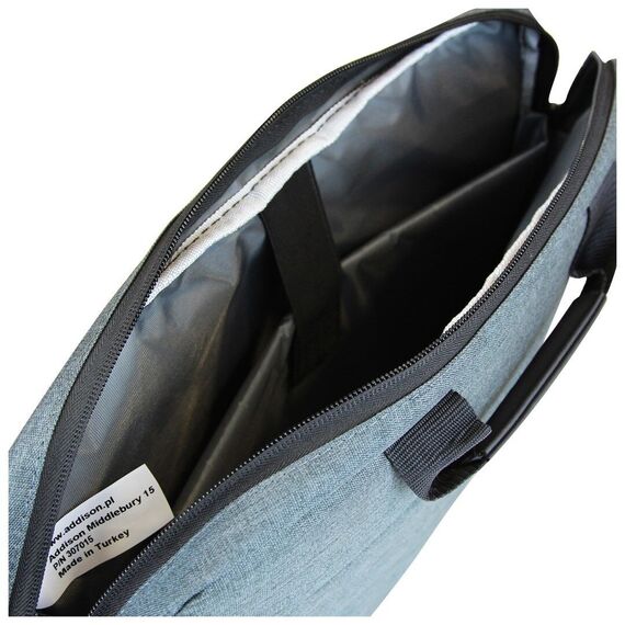 Addison 307015 notebook case 39.6 cm (15.6") Toploader bag Grey Laptop Bags Lugagges & Bags