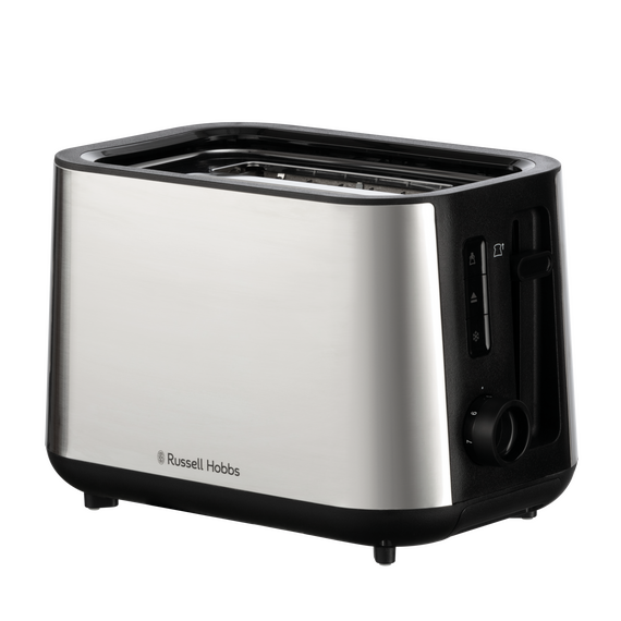 Russell Hobbs - Heaton Brushed 2Slice Toaster - Brushed Stainless Steel and Black / Home and Kitchen Kitchen Home & Kitchen