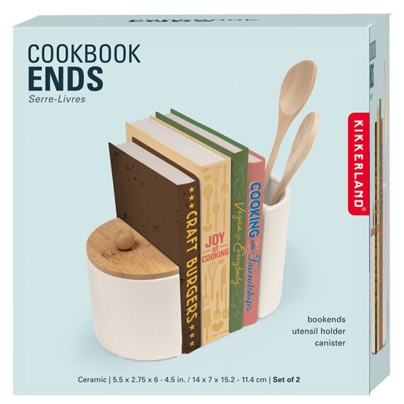 Kikkerland - Cookbook Ends / Home and Kitchen Διακόσμηση Σπίτι & Κουζίνα