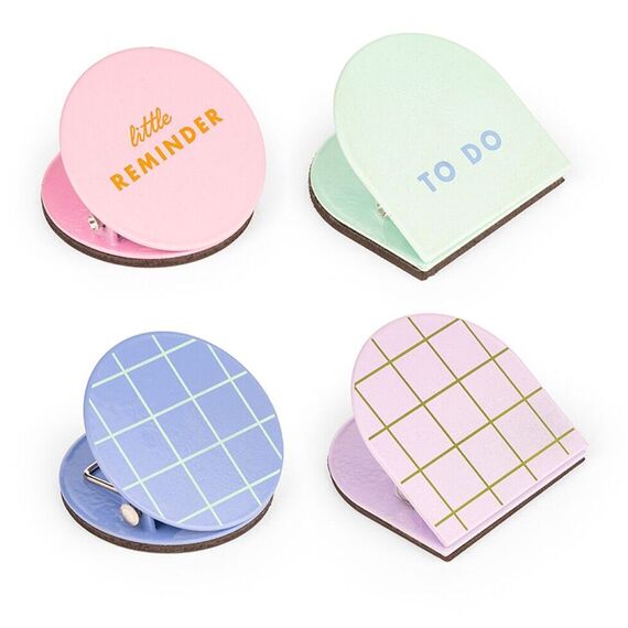Kikkerland - Inkerie Magnetic Clips - Set of 4 - 4 cm x 4 cm x 2.75 cm / Home and Kitchen Uncategorized (Home & Kitchen) Home & Kitchen