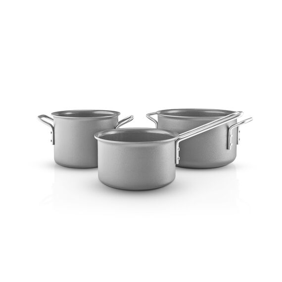 Eva Trio - Grey Line Cookware Set - Grey - 1.8 l, 2.5 l, 3.8 l / Home and Kitchen Κουζίνα Σπίτι & Κουζίνα