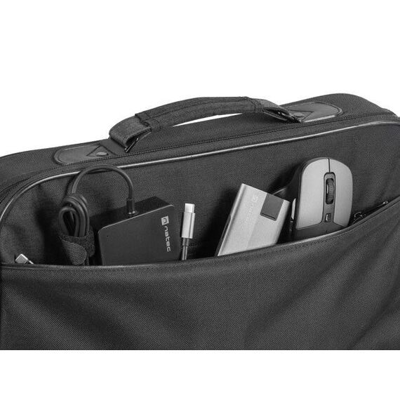 NATEC Impala 2 35.8 cm (14.1") Messenger case Black, Grey Τσάντες Laptop Βαλίτσες & Τσάντες
