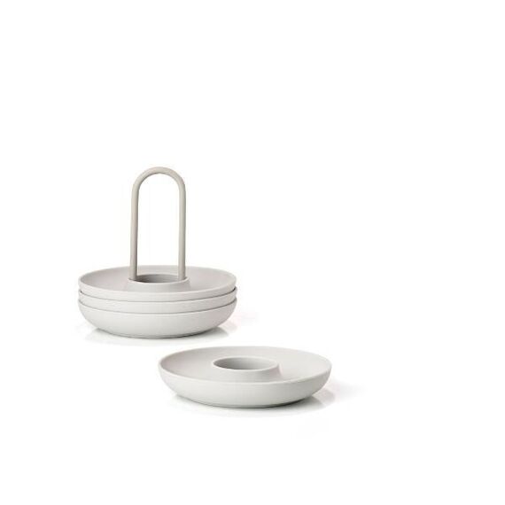 Zone Denmark - Singles Egg Cups With Holder - Warm Grey (332023) / Home and Kitchen Kitchen Home & Kitchen