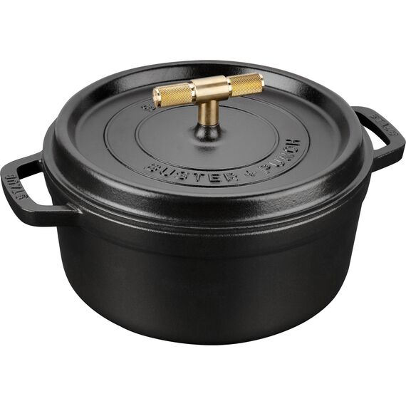 Staub - Buster + Punch Cocotte - Black - 24 cm / Home and Kitchen Kitchen Home & Kitchen