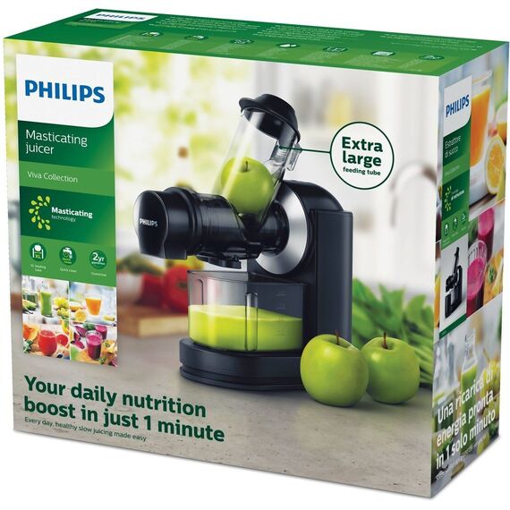 Philips Viva Collection HR1889/70 juice maker Centrifugal juicer 150 W Black, Silver Juicers Appliances