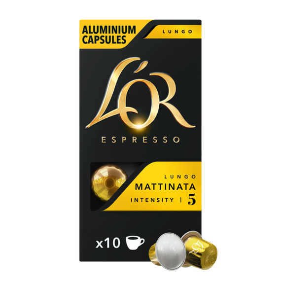 L'OR Capsules - Lungo Mattinata - Coffee Capsules - 10 pcs / Food & Drink Αταξινόμητα (Ροφήματα) Ροφήματα