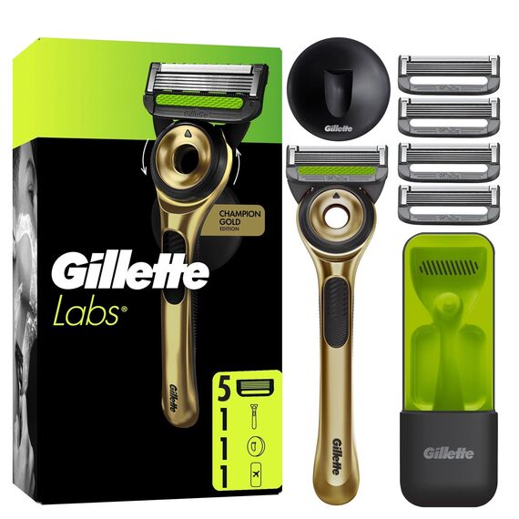 Gillette - GilletteLabs With Exfoliating Bar Razor Champion Gold Edition - Green/Black / Health and Personal Care Shave & Beard Care Man Care