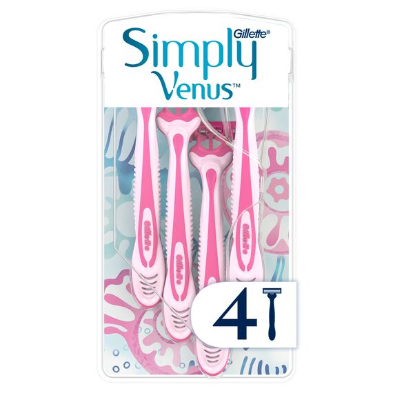 Venus - Simply Venus 3 Disposable Scrapers - Pink/White / Health and Personal Care Αξεσουάρ Ομορφιάς Γυναικεία Περιποίηση