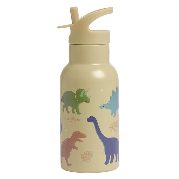 A little lovely company - Stainless steel drinking bottle - Dino - 7.3 x 20 x 7.3 cm / Home and Kitchen Κουζίνα Σπίτι & Κουζίνα