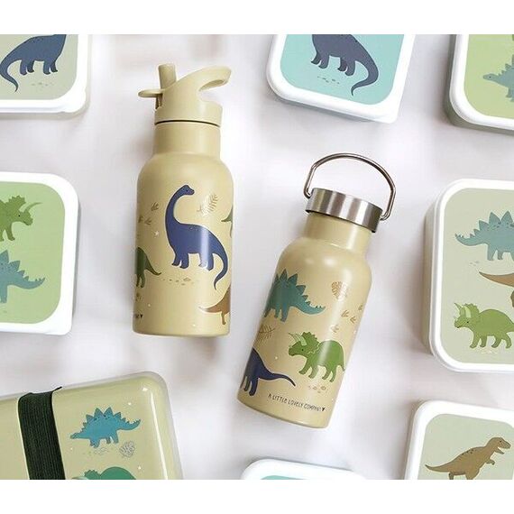 A little lovely company - Stainless steel drinking bottle - Dino - 7.3 x 20 x 7.3 cm / Home and Kitchen Κουζίνα Σπίτι & Κουζίνα