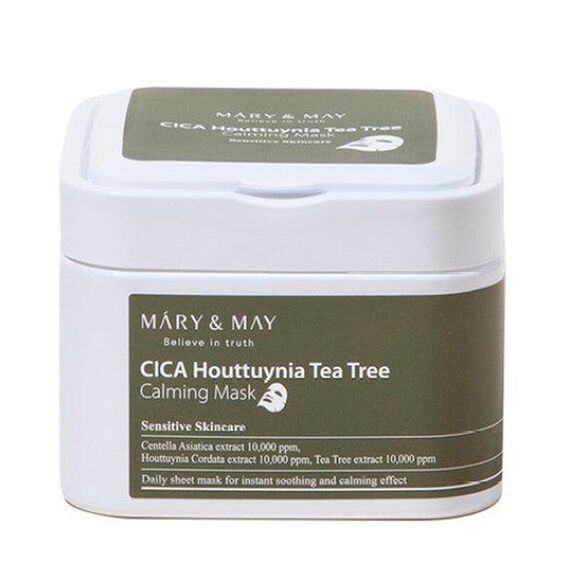 Mary&May - Cica Houttuynia Tea Tree Calming Mask - 30 pcs - 400 ml / Beauty Πρόσωπο Περιποίηση Προσώπου