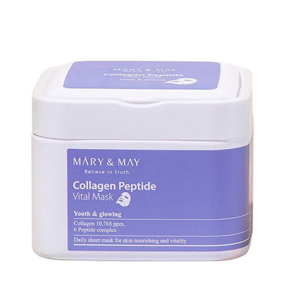 Mary&May - Collagen Peptide Vital Mask - 30 pcs / Beauty Πρόσωπο Περιποίηση Προσώπου