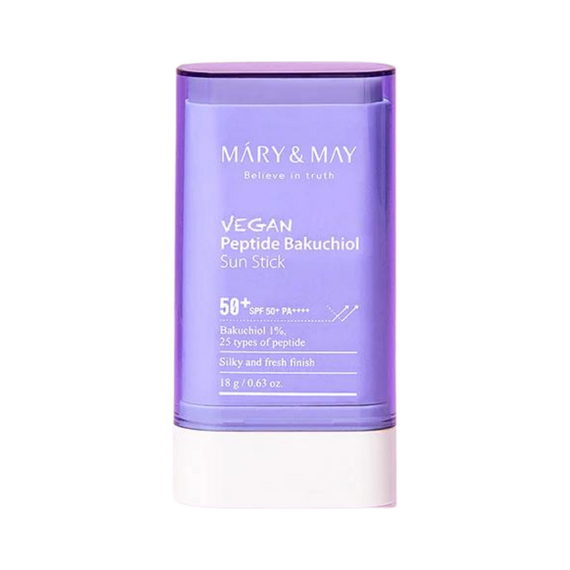 Mary&May - Vegan Peptide Bakuchiol Sun Stick SPF50+ PA++++ - 18 g / Beauty Sun Protection Sun Care