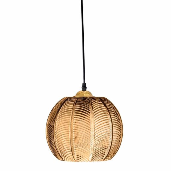 Bloomingville - Adar Glass Pendant Lamp 22x20 cm - Brown / Home and Kitchen Lightning Home & Kitchen
