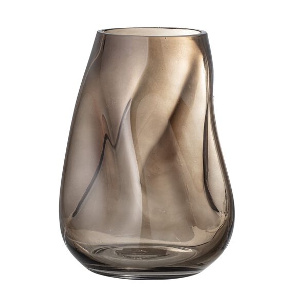 Bloomingville - Ingolf Vase H26 cm - Brown Glass / Home and Kitchen Decor Home & Kitchen