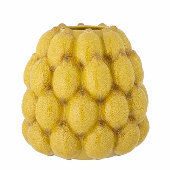 Creative Collection - Limone Vase H22 cm - Yellow Stoneware / Home and Kitchen Decor Home & Kitchen