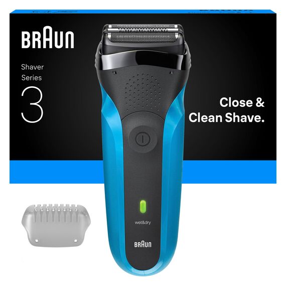 Braun - Series 3 Electric Shaver, Wet & Dry, 310S - Blue / Health and Personal Care Κουρευτικές & Ξυριστικές Ανδρική Περιποίηση