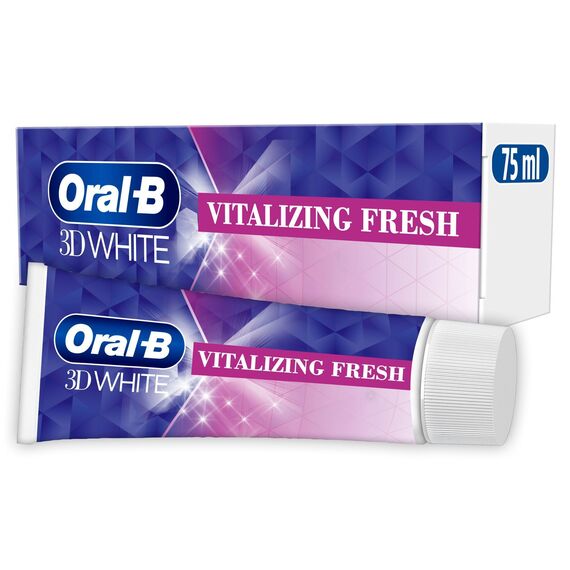 Oral B - 3D White Vitalizing Fresh Toothpaste - 75 ml / Health and Personal Care Υγιεινή Στόματος Προσωπική Φροντίδα