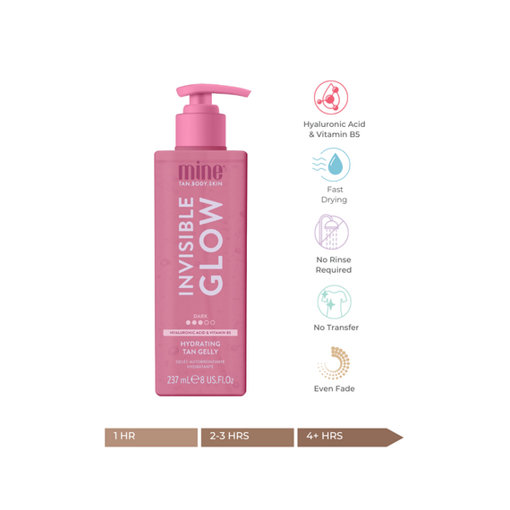 Minetan - Invisible Glow 237 ml - DARK TAN GELLY / Beauty Μαύρισμα Προστασία Ήλιου