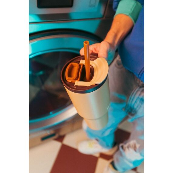 Thermal mug with telescopic straw Kambukka Rio Tumbler 950ml Almond Dream Κουζίνα Σπίτι & Κουζίνα