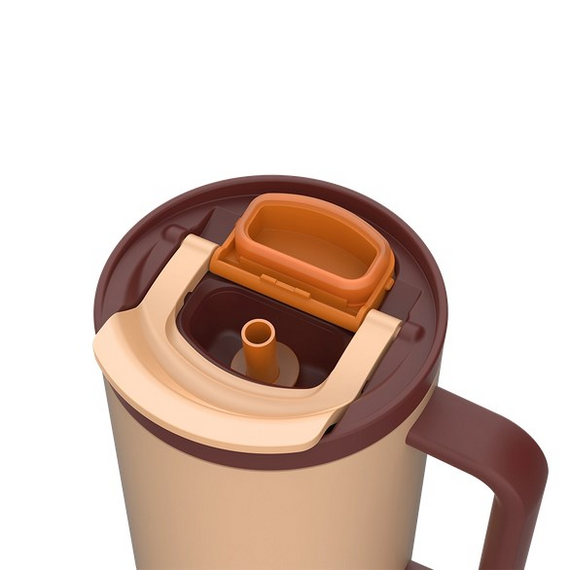 Thermal mug with telescopic straw Kambukka Rio Tumbler 950ml Almond Dream Κουζίνα Σπίτι & Κουζίνα