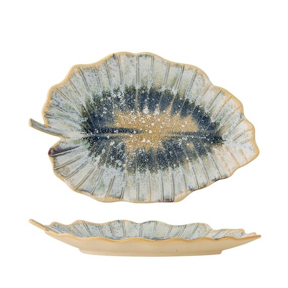 Bloomingville - Dorreen Serving Plate - Blue - Stoneware / Home and Kitchen Decor Home & Kitchen