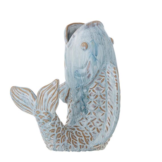 Bloomingville - Hiro Vase - Blue - Stoneware / Home and Kitchen Διακόσμηση Σπίτι & Κουζίνα