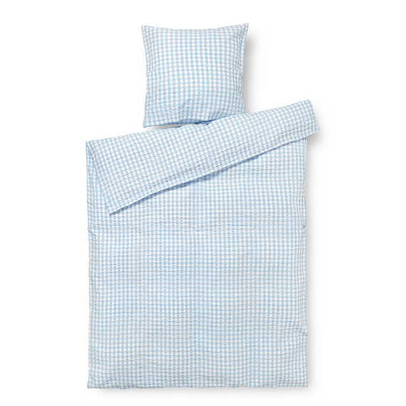 Juna - Bæk&Bølge Bed Linen 140x200 cm - Blue & White / Home and Kitchen Bedding Home & Kitchen