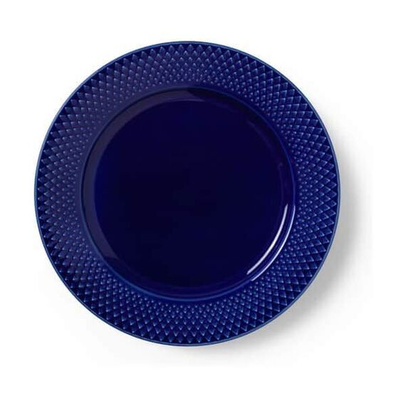 Lyngby Porcelæn - Rhombe Color Lunch Plate 23 cm - Dark Blue / Home and Kitchen Κουζίνα Σπίτι & Κουζίνα