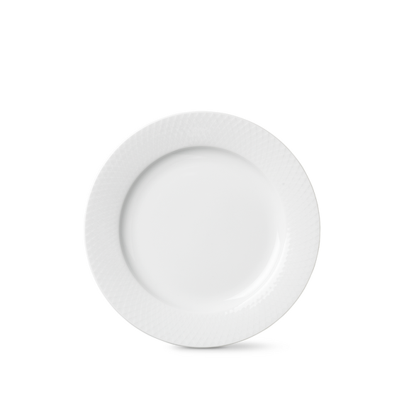 Lyngby Porcelæn - Rhombe White Plate 23 cm / Home and Kitchen Kitchen Home & Kitchen
