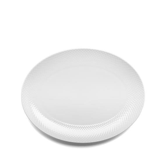 ​Lyngby Porcelæn - Rhombe White Serving Tray 35x26.5cm​ / Home and Kitchen Κουζίνα Σπίτι & Κουζίνα