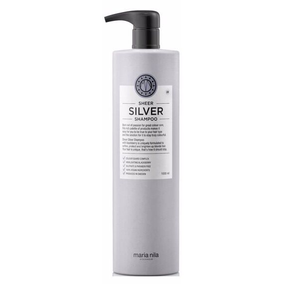 Maria Nila - Sheer Silver Shampoo 1000 ml / Beauty Shampoo Hair Care