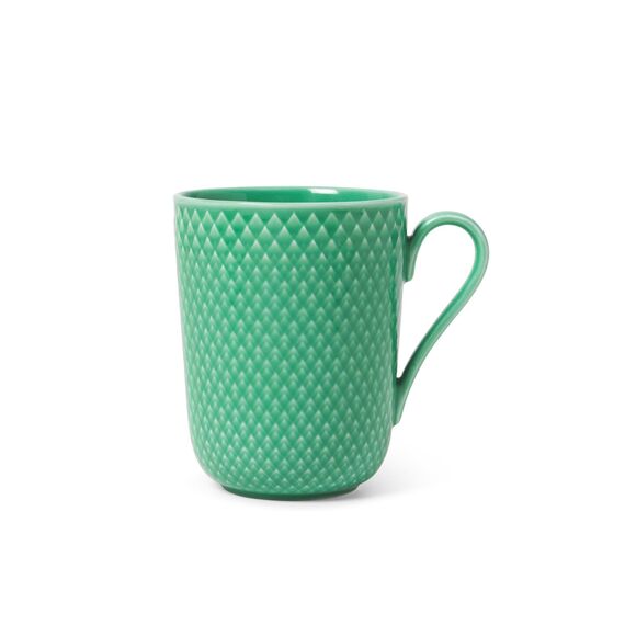 Lyngby Porcelæn - Rhombe Color Mug With Handle 33 cl - Green / Home and Kitchen Κουζίνα Σπίτι & Κουζίνα