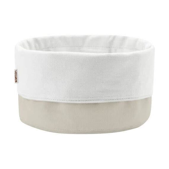 Stelton - Classic Bread Bag – Cotton - Sand/White – Ø 23 × H 21 cm / Home and Kitchen Κουζίνα Σπίτι & Κουζίνα