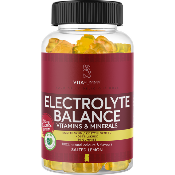 VitaYummy  Electrolyte Balance  (Salted Lemon) - 60 stk. / Health and Personal Care Βιταμίνες & Μεταλλικά Στοιχεία Προσωπική Φροντίδα