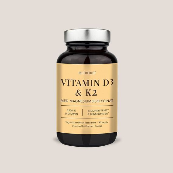 NORDBO - Vegan Vitamin D3 & K2 - 90 capsules / Health and Personal Care Βιταμίνες & Μεταλλικά Στοιχεία Προσωπική Φροντίδα