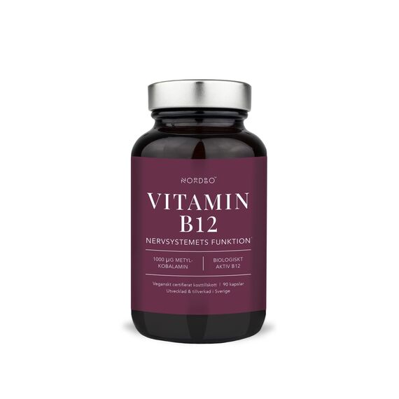 NORDBO - B12 Vegan 90 Capsules / Health and Personal Care Βιταμίνες & Μεταλλικά Στοιχεία Προσωπική Φροντίδα
