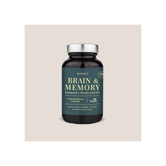 Nordbo Vegan Brain & Memory Magnesium – 90 Capsules / Health and Personal Care Βιταμίνες & Μεταλλικά Στοιχεία Προσωπική Φροντίδα