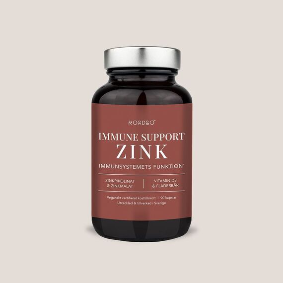 NORDBO - Vegan Immune Support Zinc - 90 capsules / Health and Personal Care Βιταμίνες & Μεταλλικά Στοιχεία Προσωπική Φροντίδα