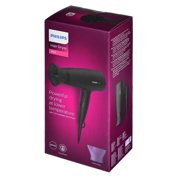 Philips 3000 series BHD308/10 hair dryer 1600 W Black Εργαλεία Μαλλιών Περιποίηση Μαλλιών