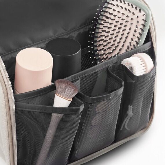 Gillian Jones - Organizer Cosmetic Bag Beige velour / Beauty Αξεσουάρ Ομορφιάς Γυναικεία Περιποίηση