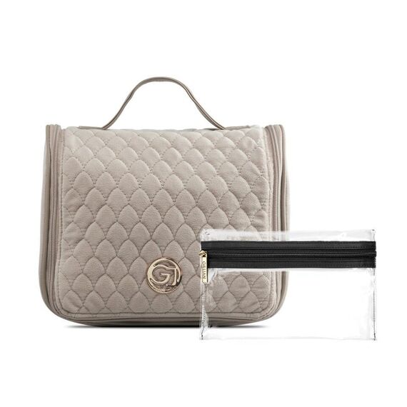 Gillian Jones - Organizer Cosmetic Bag Beige velour / Beauty Αξεσουάρ Ομορφιάς Γυναικεία Περιποίηση