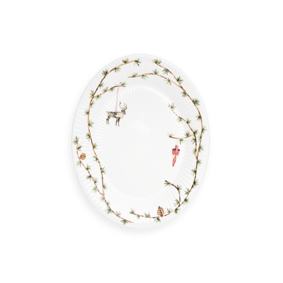 Kähler - Hammershøi Christmas Oval Table Dish - 34x27 cm / Home and Kitchen Kitchen Home & Kitchen