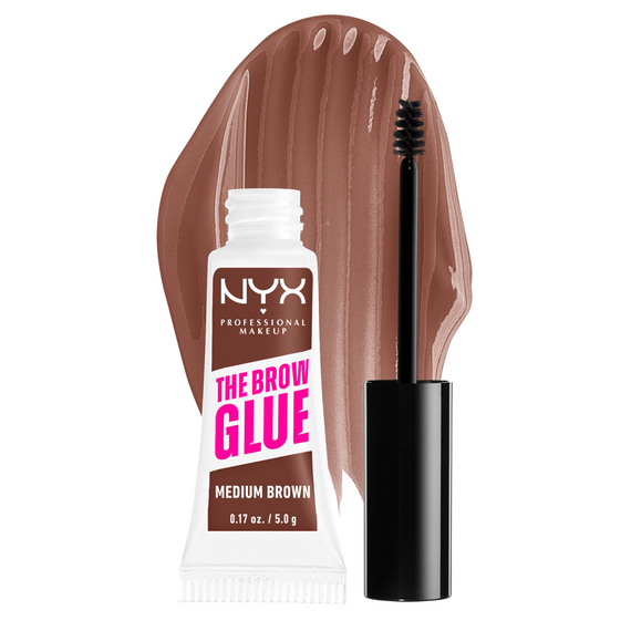 NYX Professional Makeup - The Brow Glue Instant Styler - Medium Brown / Beauty Πρόσωπο Μακιγιάζ