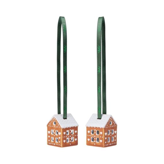 Kähler - Gingerbread Christmas Bauble - 2 stk. - H5 cm / Home and Kitchen Διακόσμηση Σπίτι & Κουζίνα