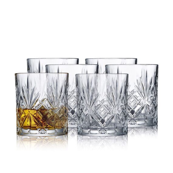 Lyngby Glas - Crystal Melodia Whisky Glass - 31 cl - Set of 6 / Home and Kitchen Κουζίνα Σπίτι & Κουζίνα