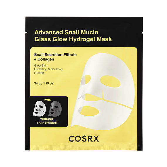 Cosrx - Advanced Snail Mucin Glass Glow Hydrogel Mask - 1 pcs / Beauty Face Face Care